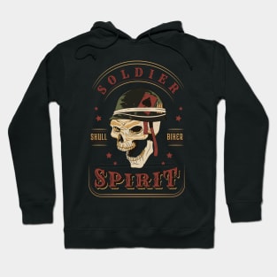 Soldier Spirit Skull Tattoo Hoodie